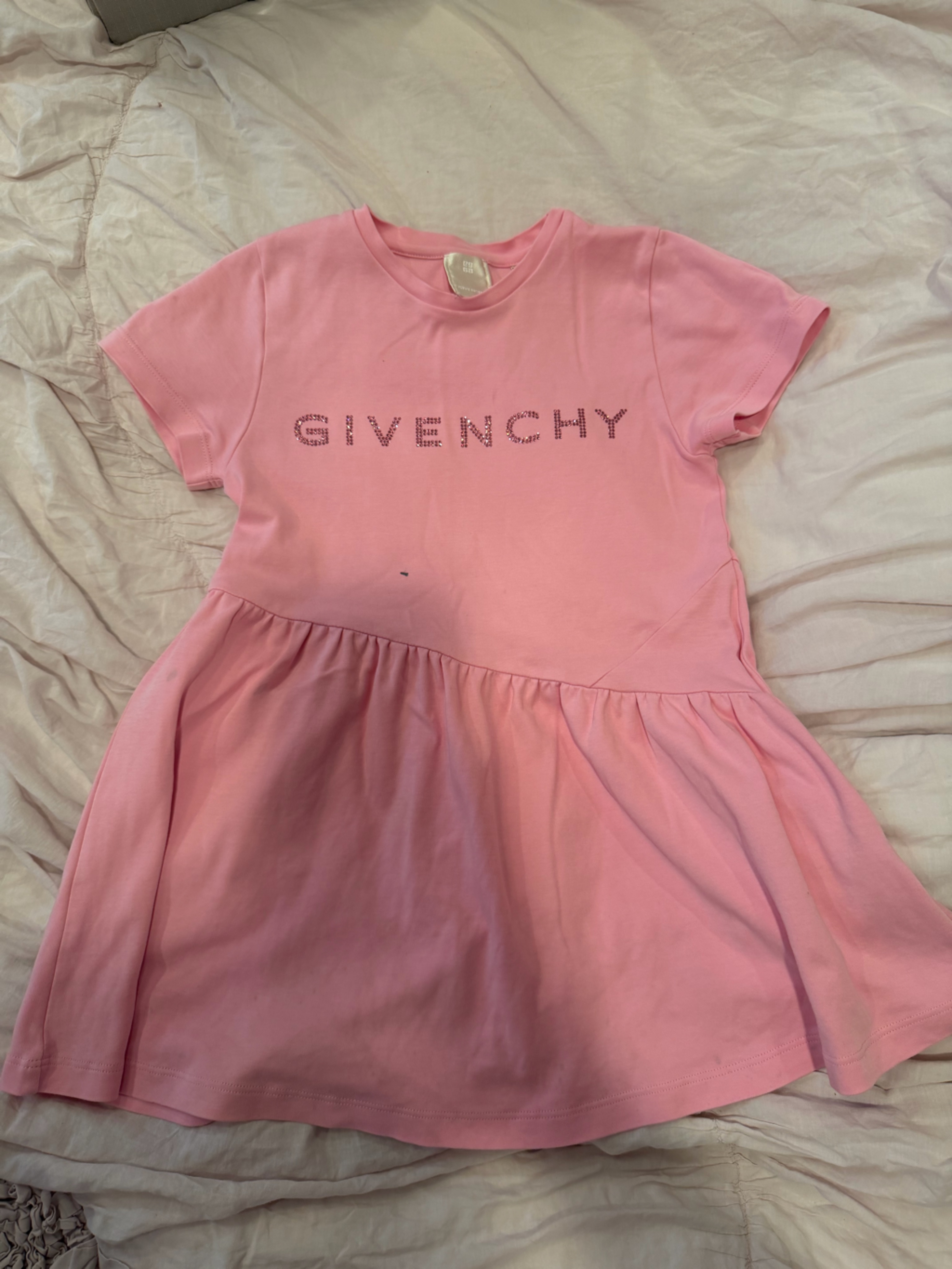 Givenchy Kids Logo-Studded Cotton Dress